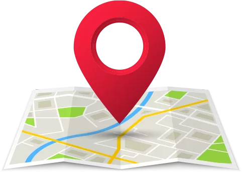 Location pin on map
